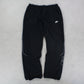 RARE 00s Baggy Nike Trackpants Black - (L)