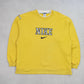 RARE Vintage 1990s Nike Spell Out Sweatshirt Yellow  - (XL)