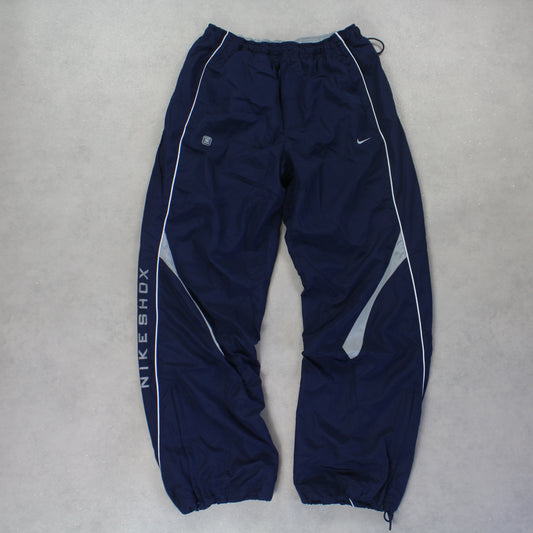 SUPER RARE 2000s Nike Shox Trackpants Navy - (M)