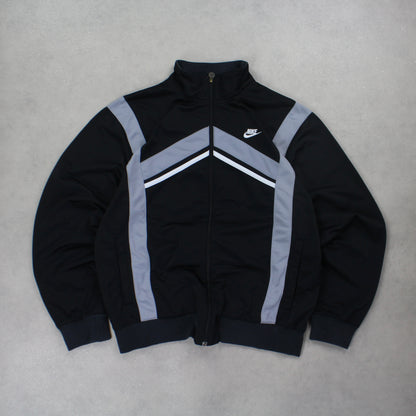 RARE 2000s Nike Track Jacket Black - (M)