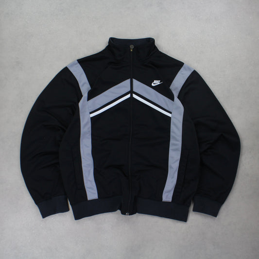 RARE 2000s Nike Track Jacket Black - (M)