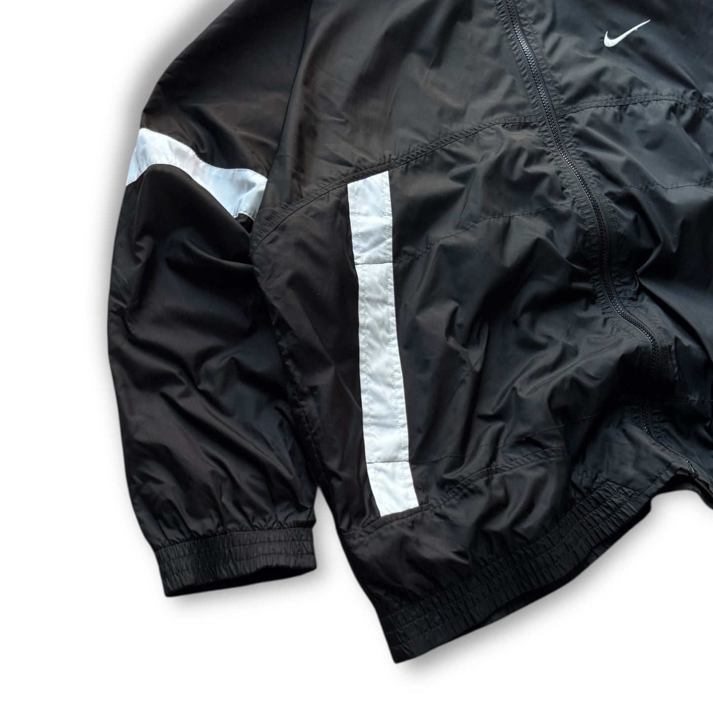 RARE 1990s Nike Track Jacket Black - (XL)