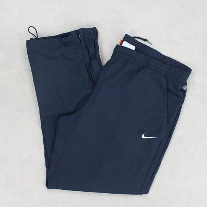 RARE Vintage 00s Baggy Nike Trackpants Navy - (XL)