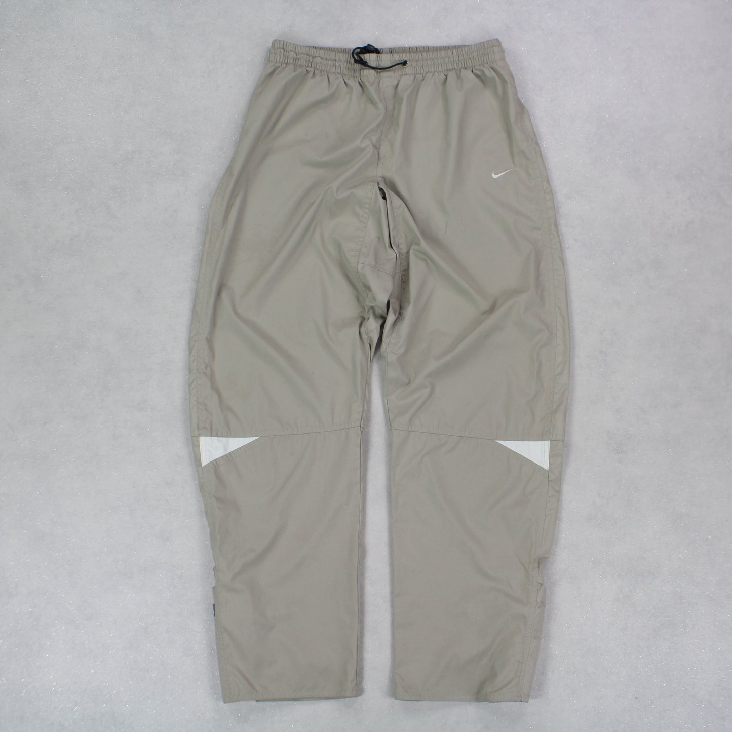 RARE 90s Baggy Nike Trackpants Beige - (L)