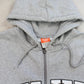 RARE Vintage 00s Nike Zip Up Hoodie Grey - (XL)