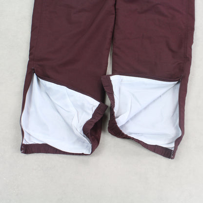 RARE Vintage 00s Nike Trackpants Burgundy - (L)