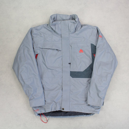 RARE Vintage 1990s Nike ACG Padded Jacket Grey - (L)