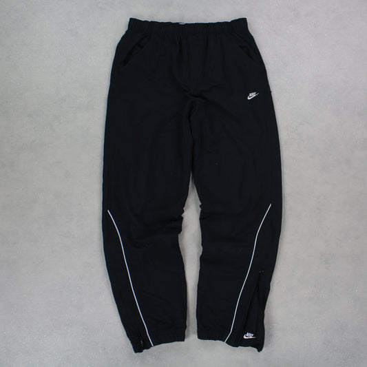 RARE 00s Nike Trackpants Black - (S)