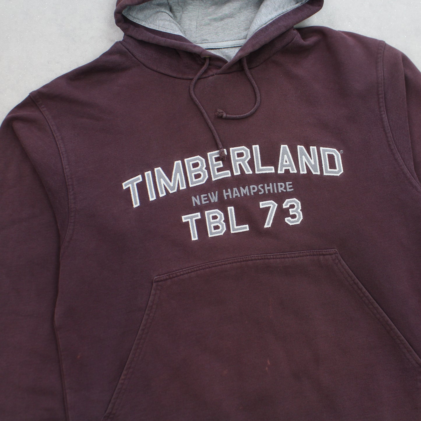 RARE Vintage Timberland Hoodie Maroon - (M)