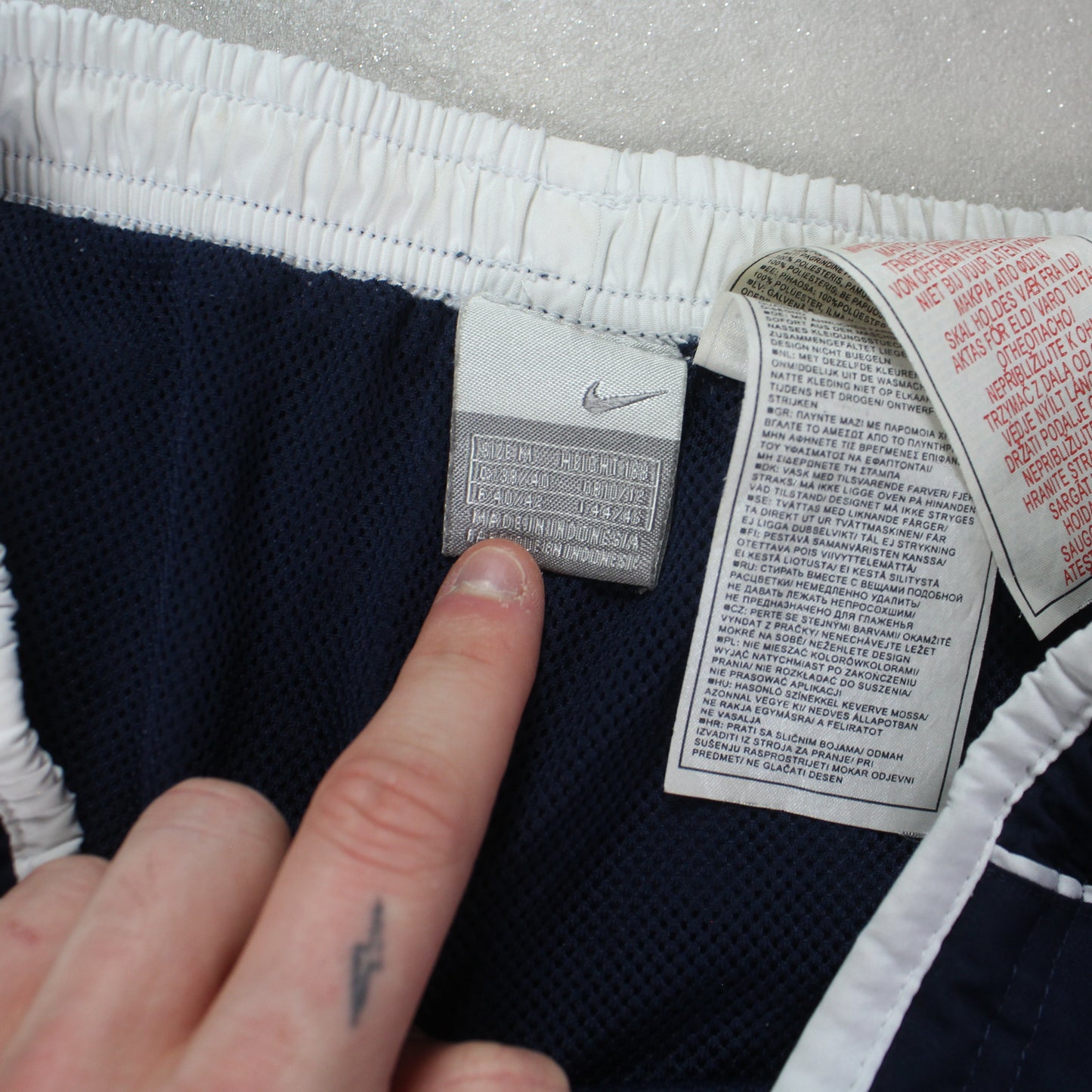 RARE 2000s Nike Trackpants Navy - (S)