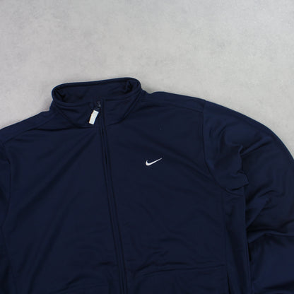 RARE 00s Nike Track Jacket Navy - (S)