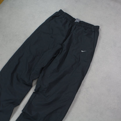 RARE 00s Baggy Nike Trackpants Grey - (M)