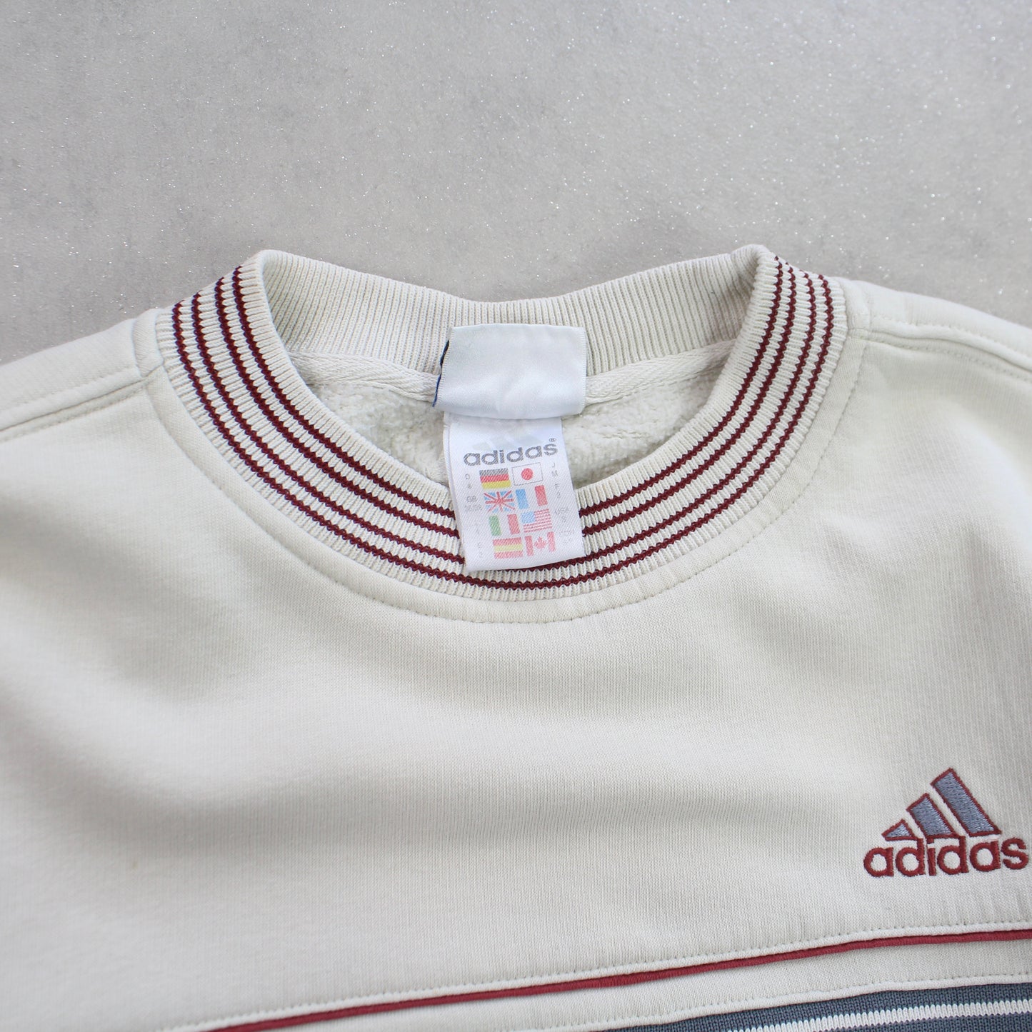 Copy of RARE Vintage 1990s Adidas Sweatshirt Cream - (S)