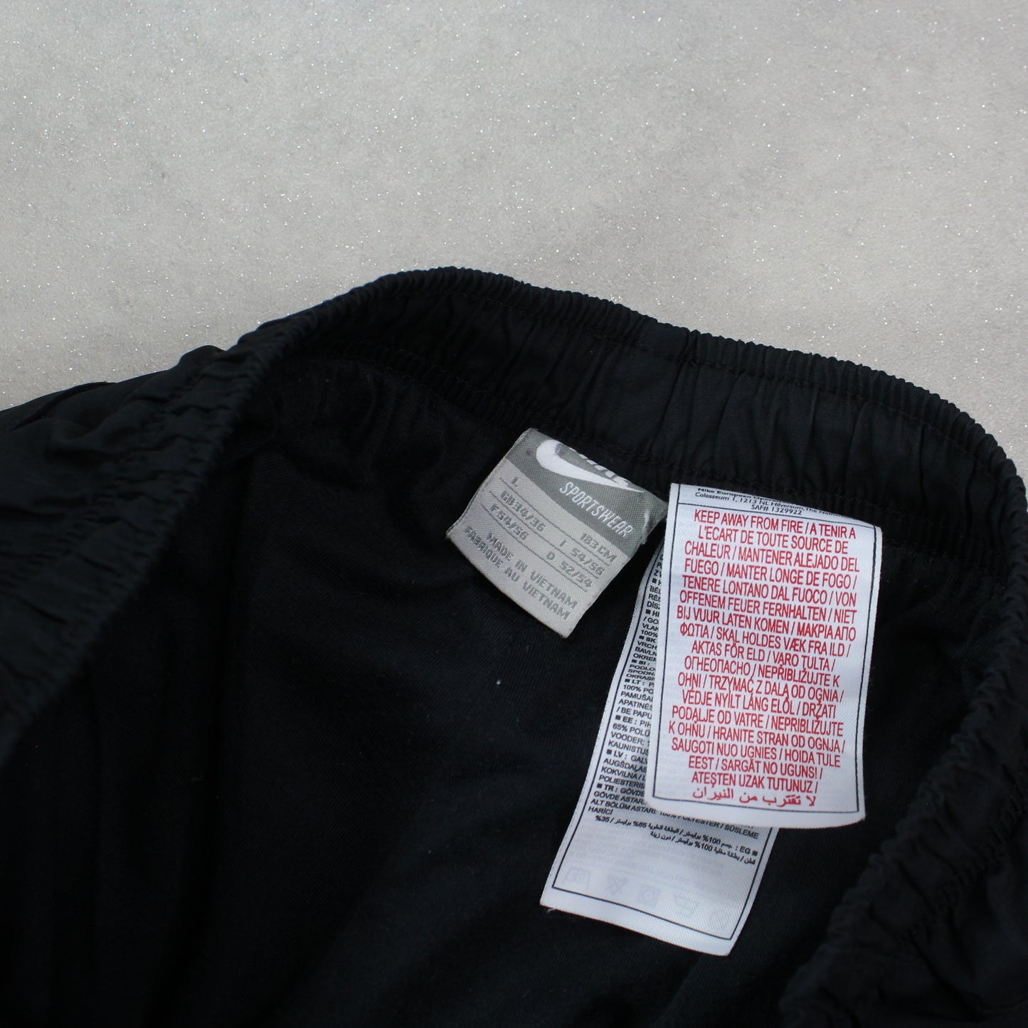 RARE 00s Nike Trackpants Black - (L)