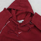 RARE 00s Nike Swoosh Hoodie Burgundy - (M)