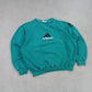 RARE Vintage 1990s Adidas EQT Sweatshirt Green - (XS)