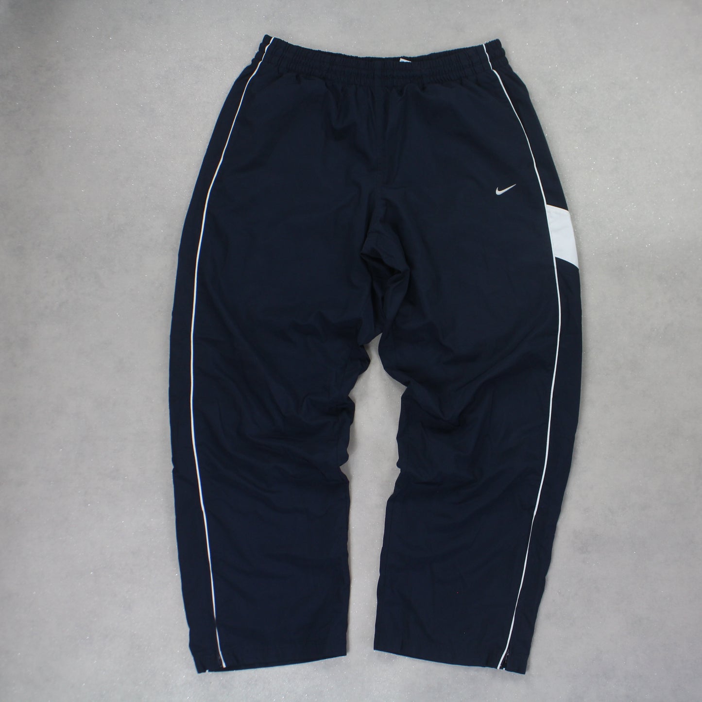 RARE 2000s Baggy Nike Trackpants Navy - (XL)