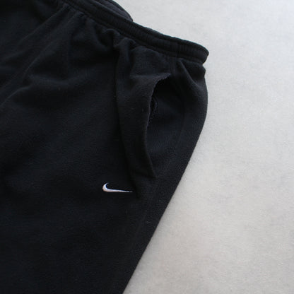 RARE 2000s Nike Fleece Joggers Black - (L)