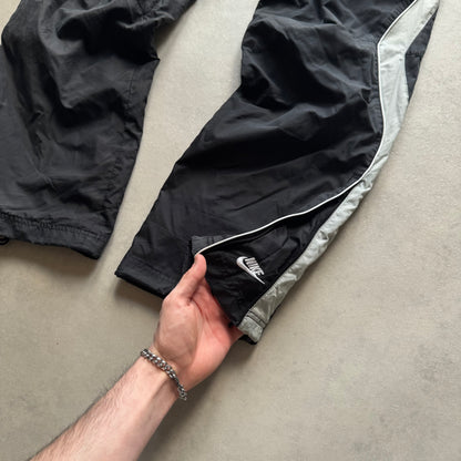 RARE 2000s Baggy Nike Trackpants Black - (M)