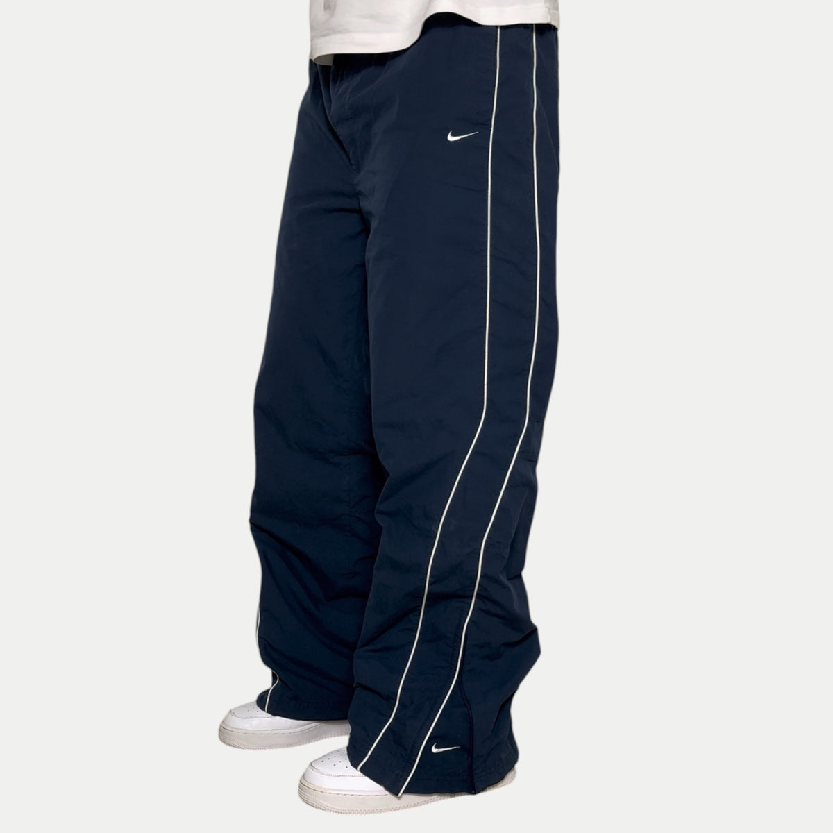 SUPER RARE 2000s Nike Trackpants Navy - (L) | PREMIUM