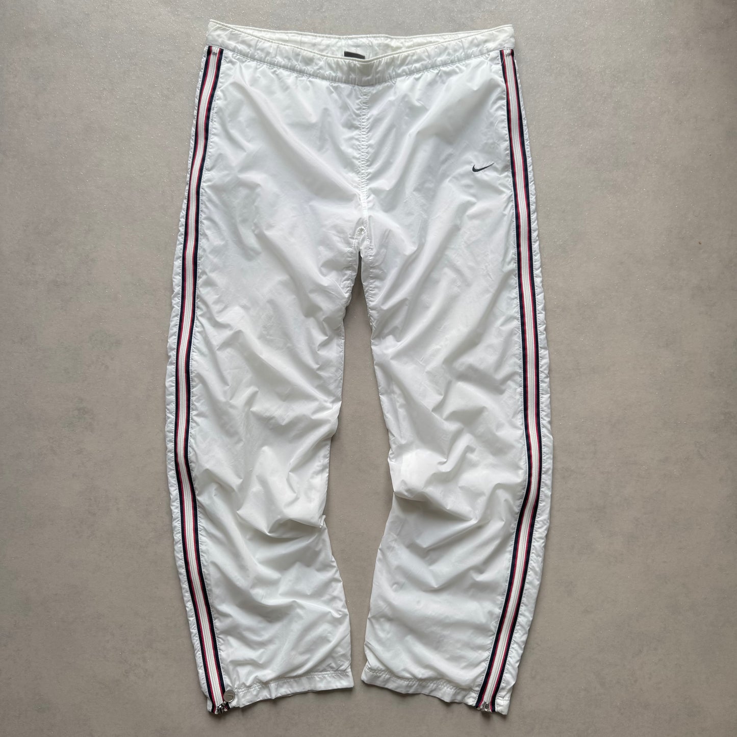 RARE 2000s Nike Trackpants White - (L)
