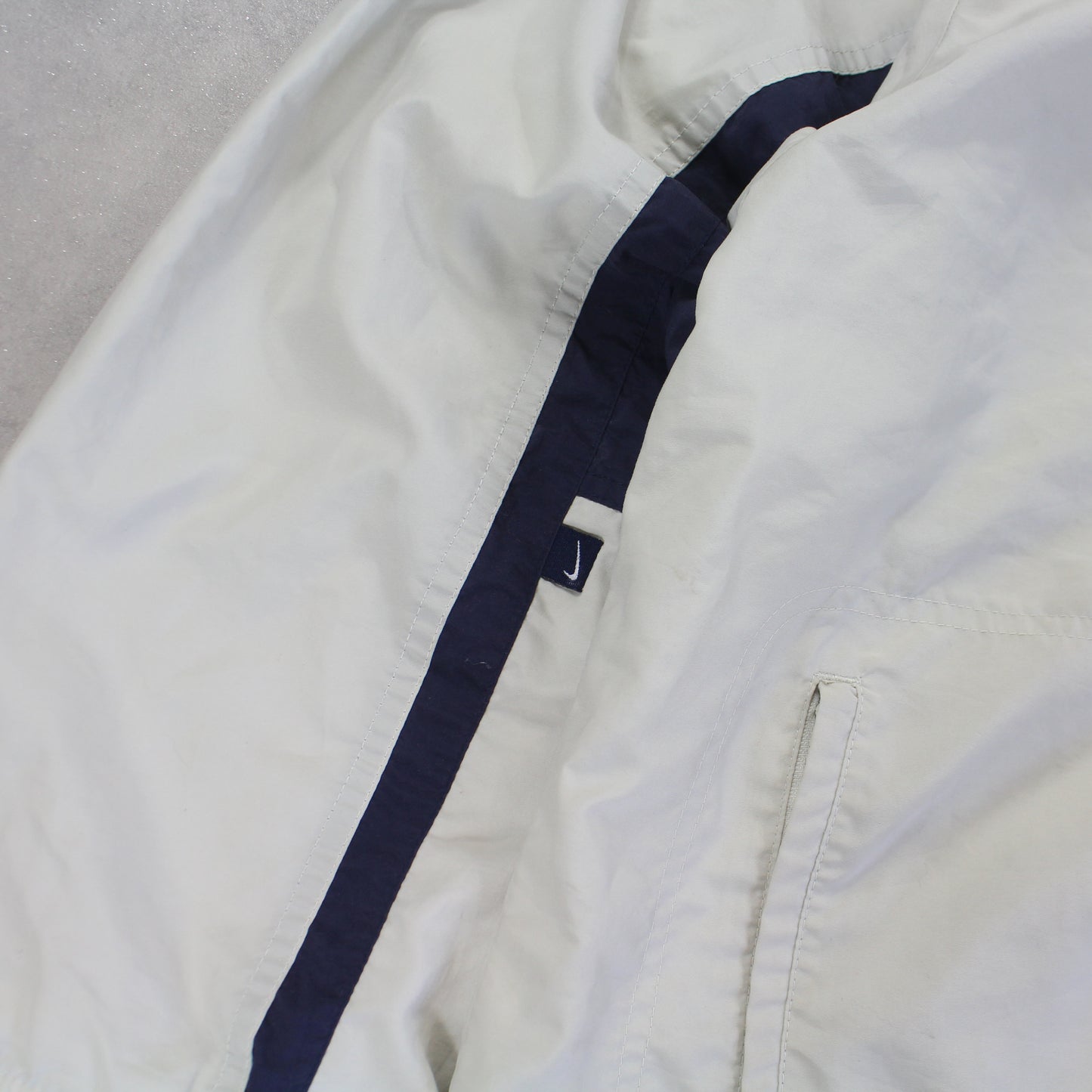 RARE 1990s Nike Track Jacket Cream - (L)