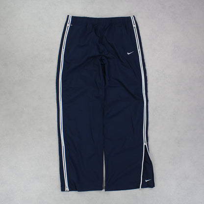 SUPER RARE 00s Nike Trackpants Navy - (S)