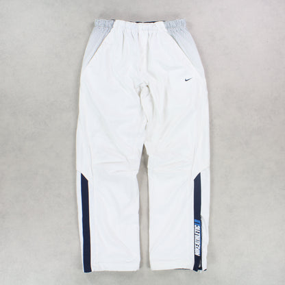 SUPER RARE 2000s Nike Athletic Trackpants White - (L)