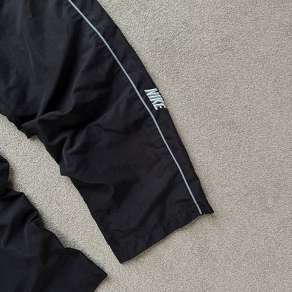 RARE 2000s Baggy Nike Trackpants Black - (L/XL)