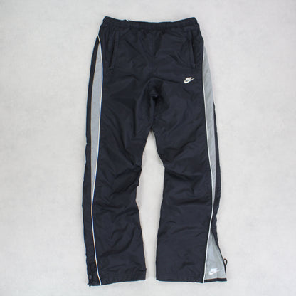 SUPER RARE 2000s Nike Trackpants Black *PREMIUM* - (M)