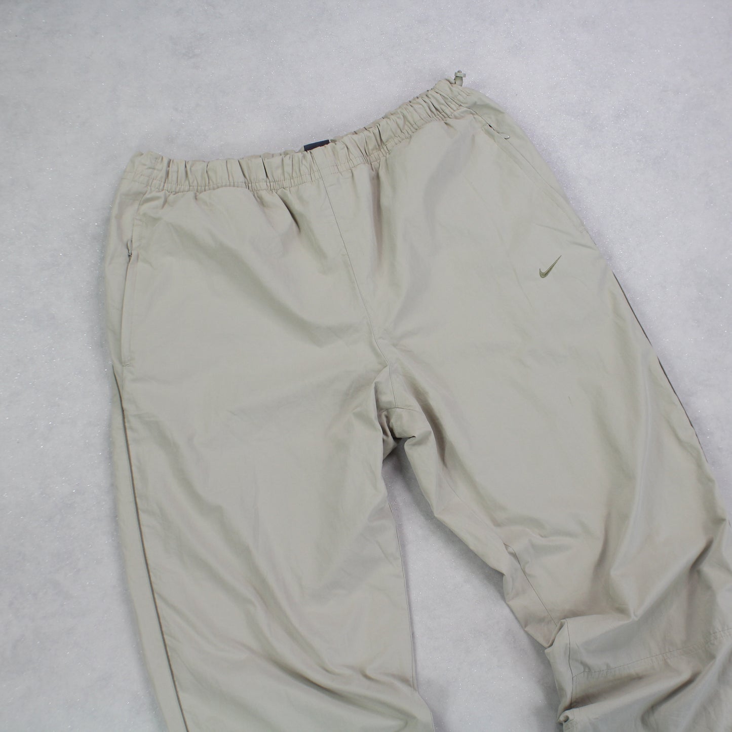 RARE 00s Nike Trackpants Cream - (L)