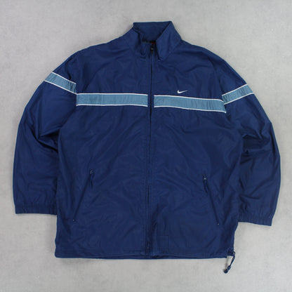 RARE 00s Nike Track Jacket Blue - (XL)