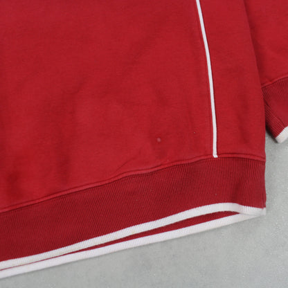 RARE 00s Nike Swoosh Sweatshirt Red - (XL)