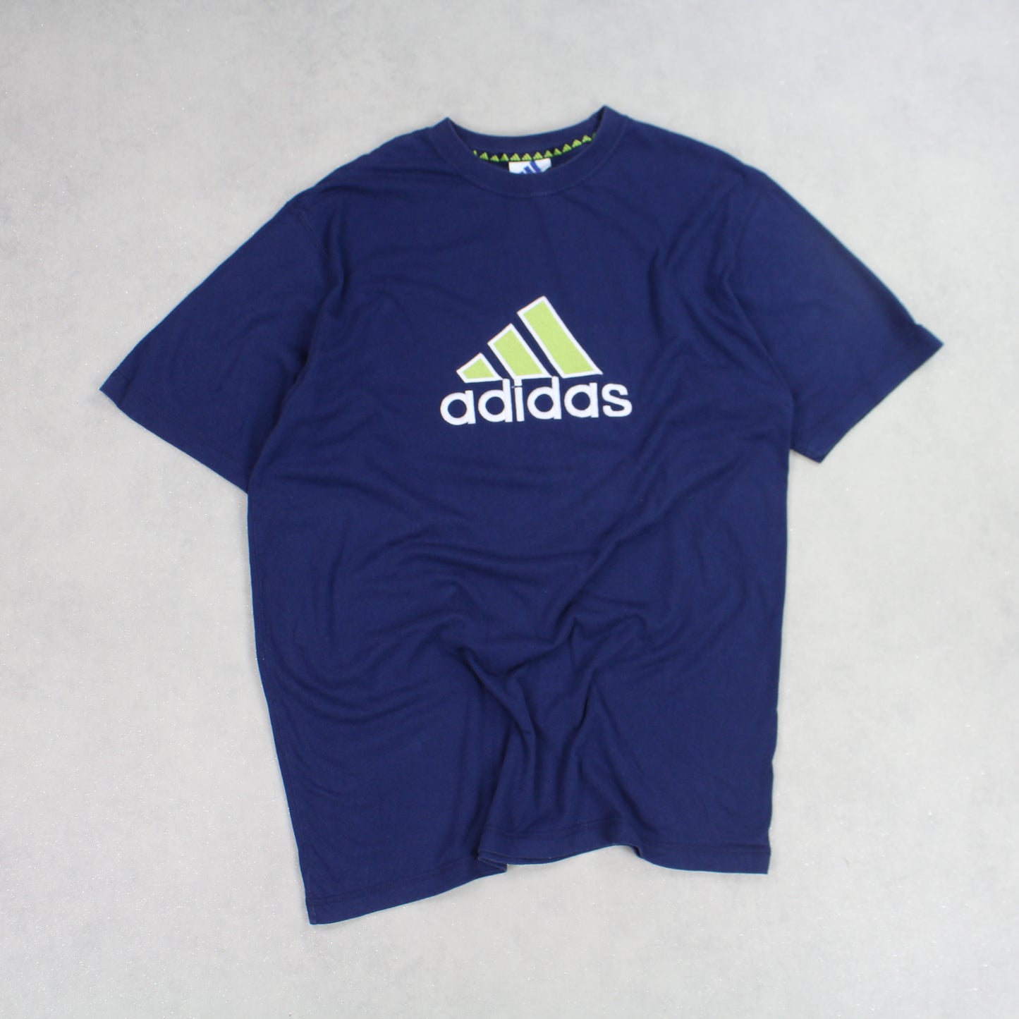 RARE Adidas T-Shirt Navy - (L)