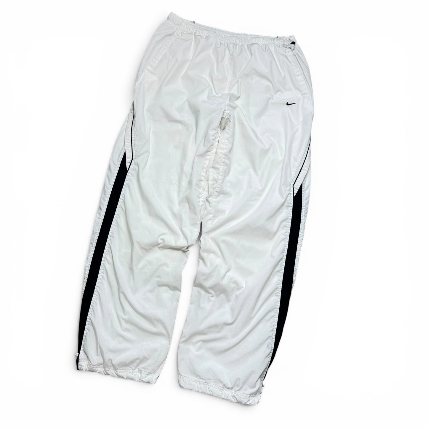 RARE 2000s Nike Trackpants White - (XL)