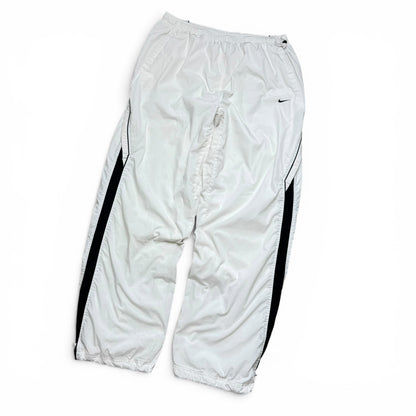 RARE 2000s Nike Trackpants White - (XL)