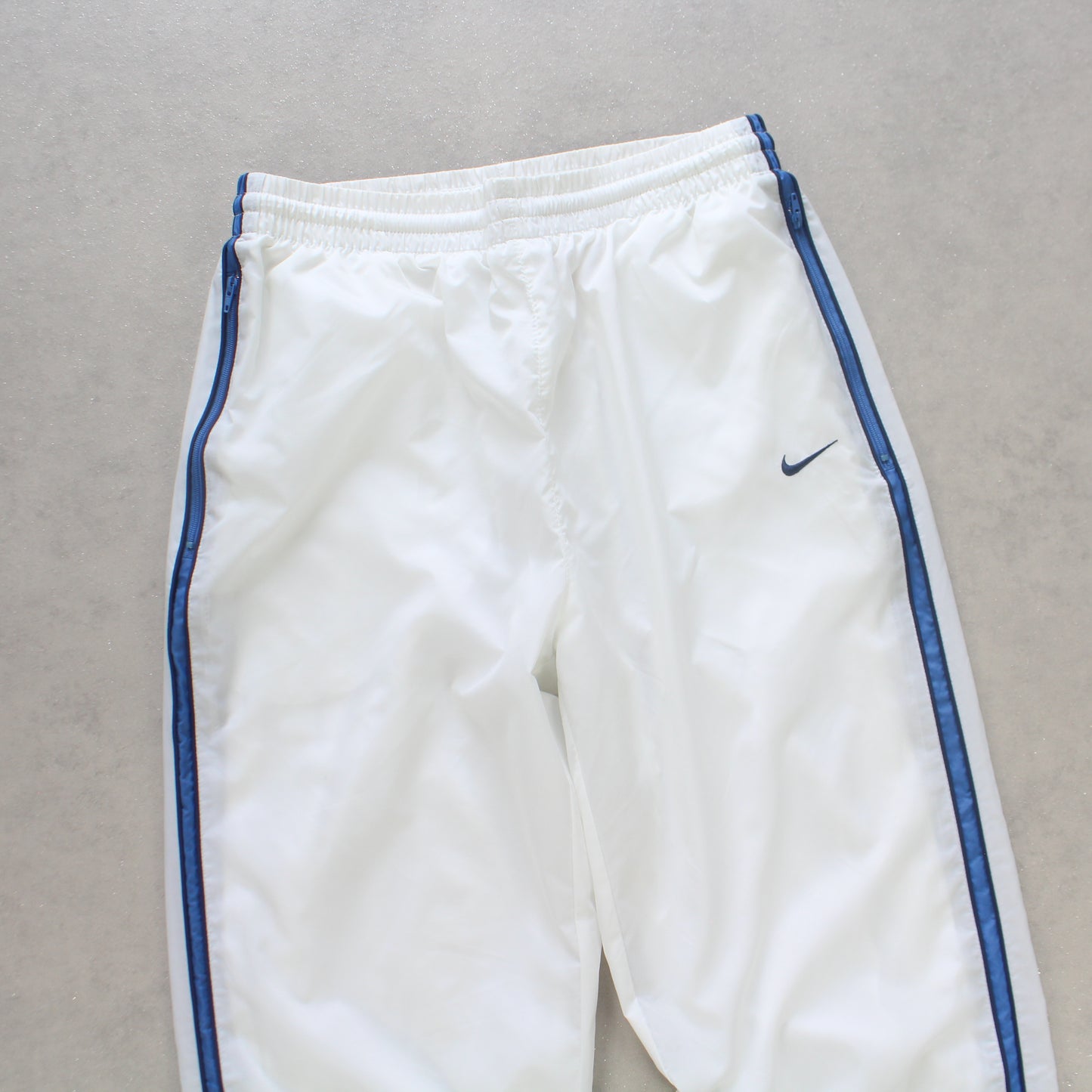SUPER RARE 2000s Nike Trackpants White - (S)