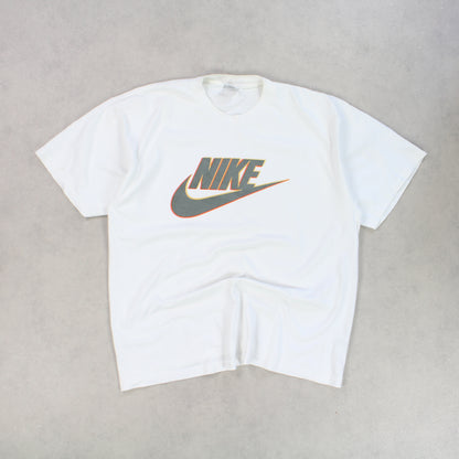 RARE 90s Nike T-Shirt White - (XL)