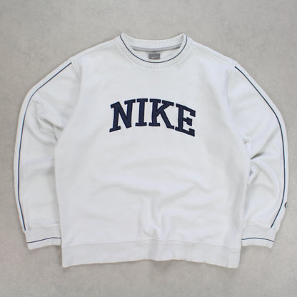 SUPER RARE Vintage 00s Nike Sweatshirt White - (M)