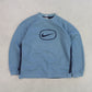 SUPER RARE 00s Nike Sweatshirt Blue - (M)