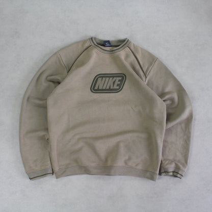 SUPER RARE 2000s Nike Sweatshirt Light Brown - (M)