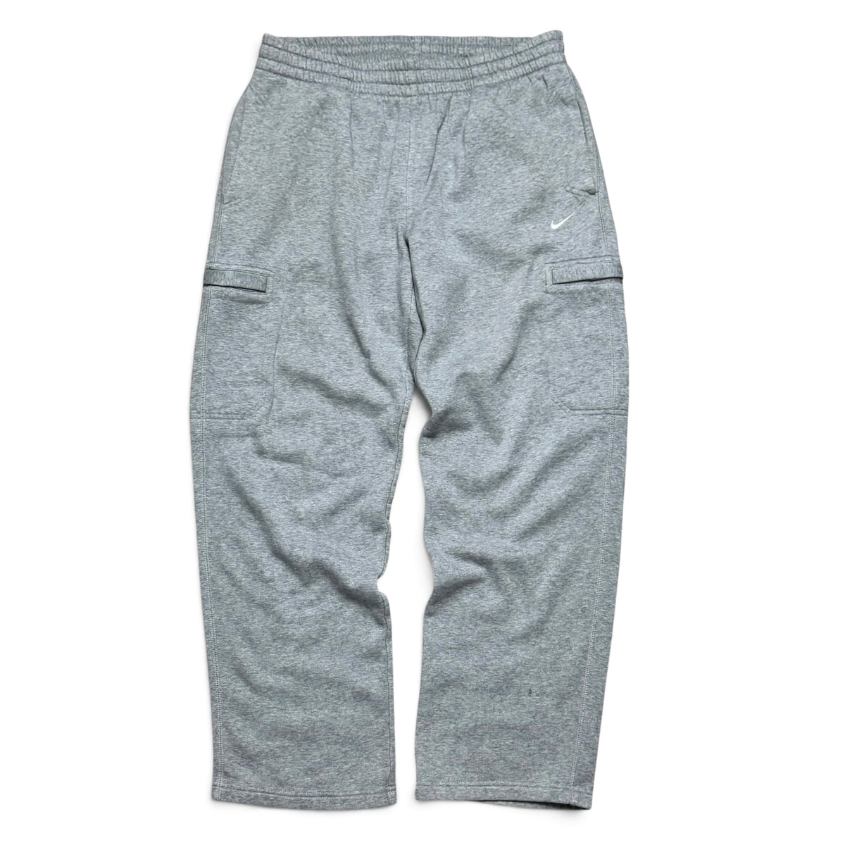 RARE 2000s Wide Leg Nike Joggers Grey - (L)