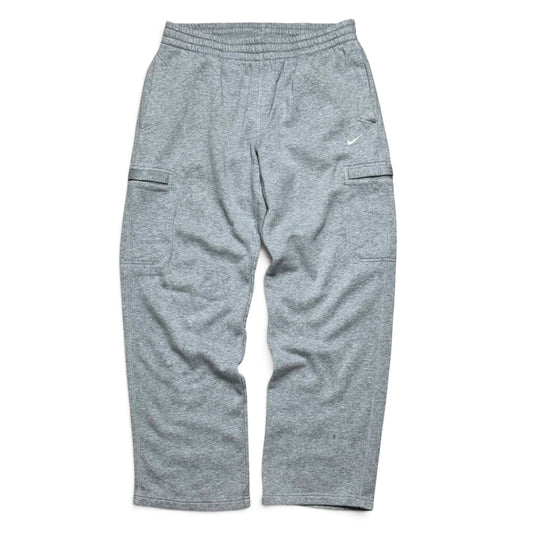 RARE 2000s Wide Leg Nike Joggers Grey - (L)