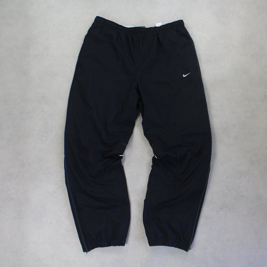 RARE 2000s Nike Trackpants Black - (L)