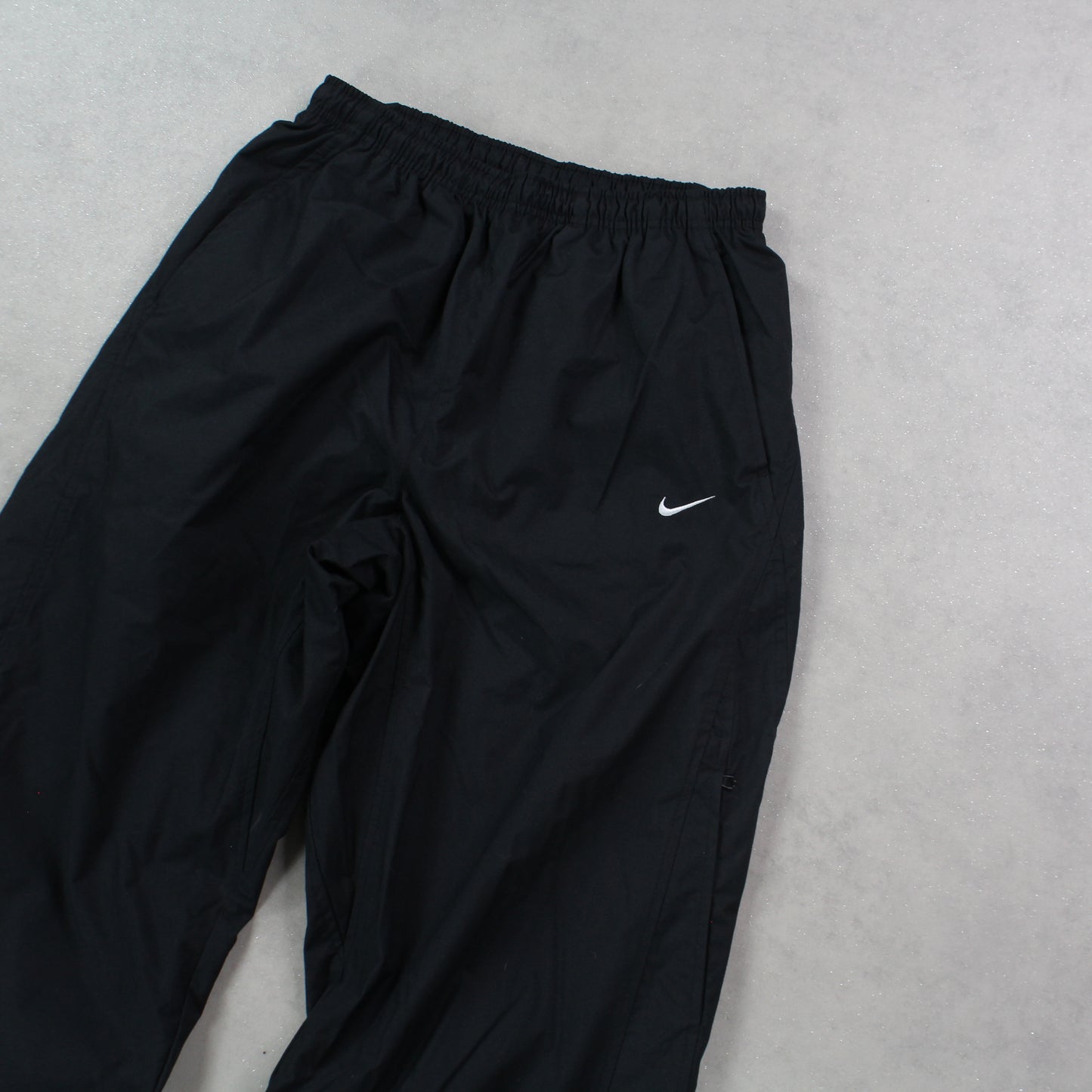 RARE 00s Baggy Nike Trackpants Black - (S)