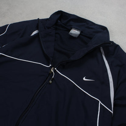 RARE 2000s Nike Track Jacket Navy - (S)