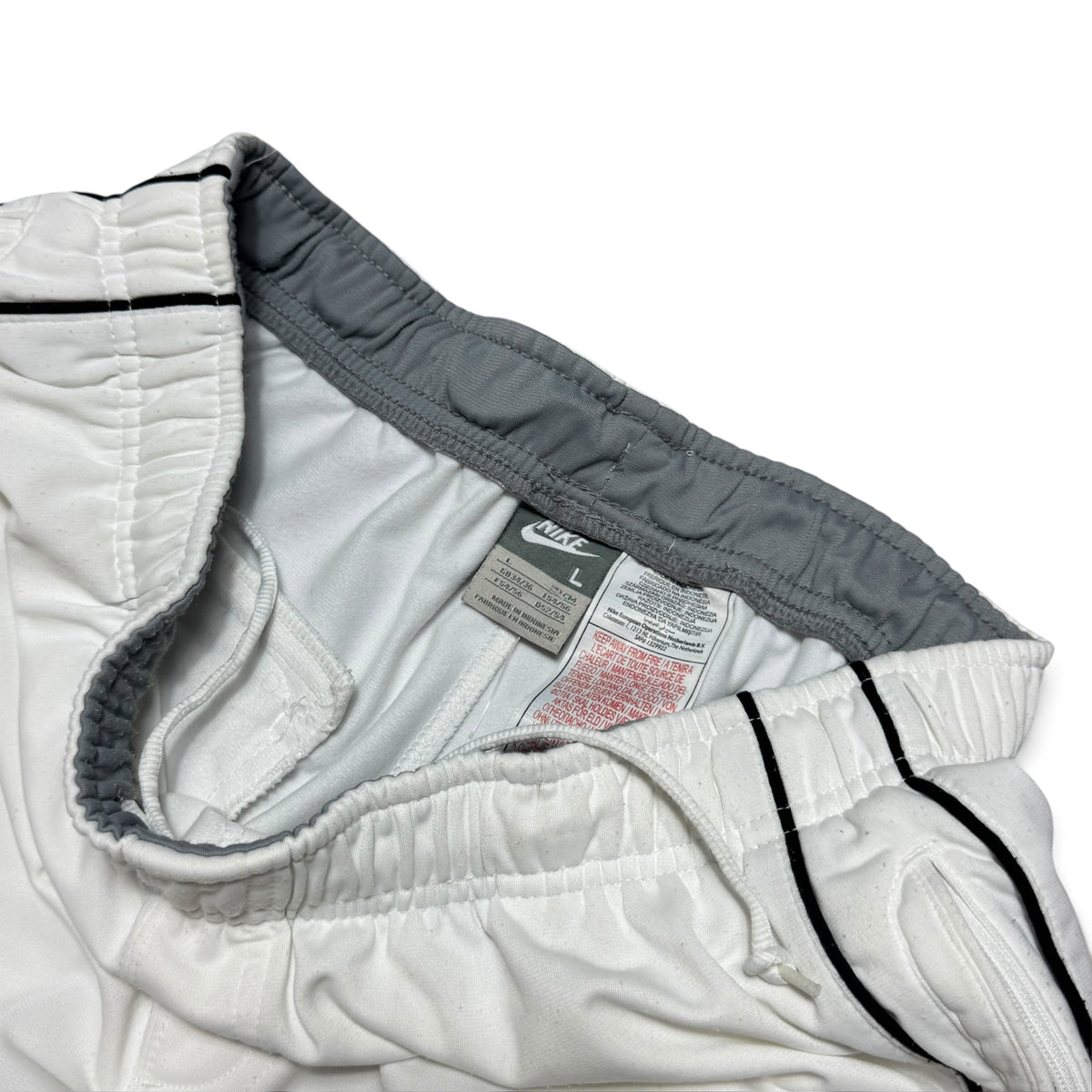 RARE 2000s Nike Trackpants White - (L)