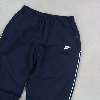 RARE 2000s Nike Trackpants Navy - (L)