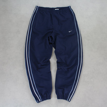 RARE 2000s Nike Trackpants Navy - (L)