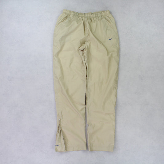 SUPER RARE 00s Nike Trackpants Cream - (M)